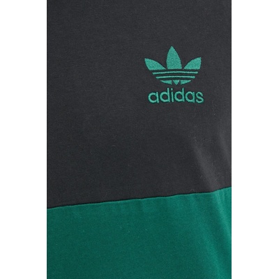 adidas Originals Памучна тениска adidas Originals 3S PANEL TEE в черно с десен JP1272 (JP1272)