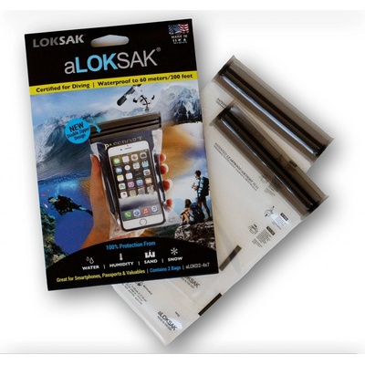 LOKSAK Vodotěsný sáček aLOKSAK 10,8 × 18 cm 2 ks