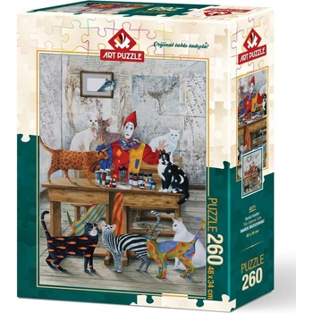 Art Puzzle Пъзел Art Puzzle от 260 части - Цветните котки, Марек Брзозовски (4271)