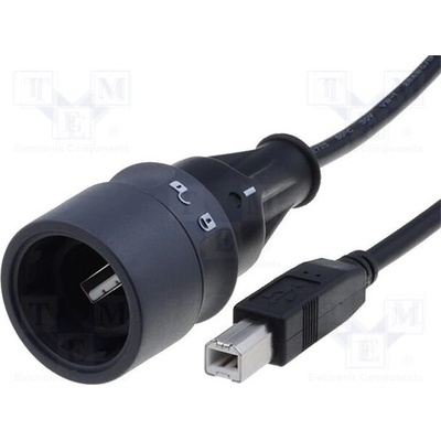 Bulgin PXP6040/A/5M00 USB 2.0, USB A vidlice, USB B vidlice, IP66,IP68,IP69K, 1A