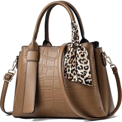 Charon Дамска Чанта Charon Gianna, Различни цветове, Кафява (KW042-BROWN)