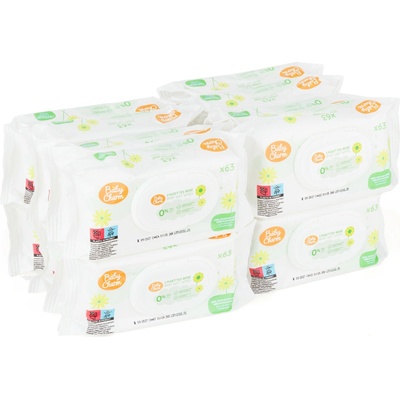 Ontex Group Babycharm MEGAPACK vlhčené ubrousky s heřmánkem, bez parfému a alkoholu 16 x 63 ks