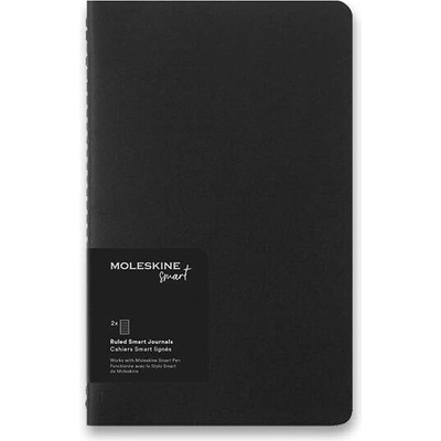 MOLESKINE Sešity Smart Writing 2 ks linkované černé L