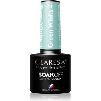 Claresa SoakOff UV/LED Color Green Winks гел лак за нокти цвят 4 5 гр