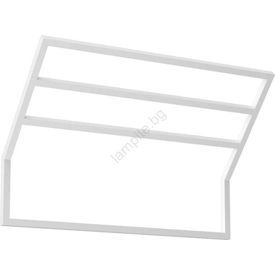 Luminex Стенна закачалка за кърпи 37x60 см бял (LU9879)