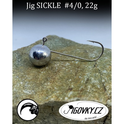 Jigovky.cz Jigové hlavičky Sickle vel.4 22g 5 ks