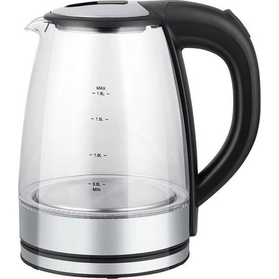 Finlux Електрическа кана Finlux FK-17745K, вместимост 1.8 литра, 1800W, черно-сива (FK-17745K)