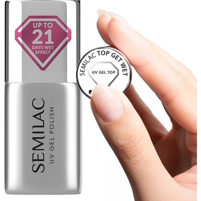 Semilac gél lak Top coat Get Wet 7 ml