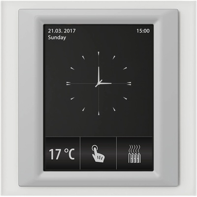 ELKO EP RF Touch-W Сензорно устройство за управление Стъкло Алуминий-Металик Бял (RFTW-AGL-BAL-CWH)