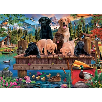 Cobble Hill - Puzzle Pups and Ducks (Family) - 350 piese