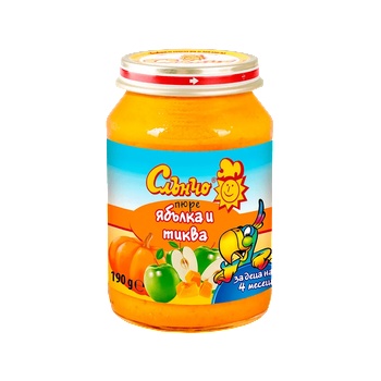 Image 1 of Слънчо пюре ябълка и тиква - 190 г