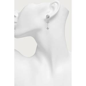 Guess обици дамски от неръждаема стомана с циркон SECRET GARDEN (JUBE06.036JW)