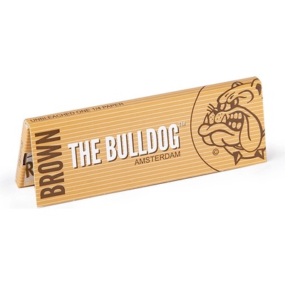 The Bulldog papírky dlouhé brown 50 ks