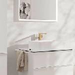 Hansgrohe Tecturis E Fine CoolStart висок смесител за умивалник с Push-Open клапан, матиран бронз (73073140)