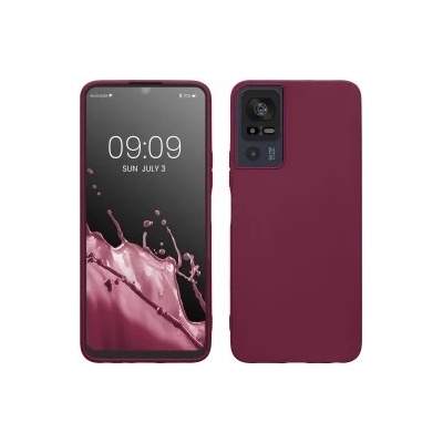 kwmobile Калъф за tcl 40 se - тъмночервен