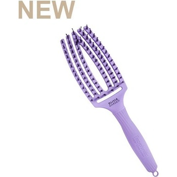 Olivia Garden Finger Brush kartáč na vlasy masážní 6-řadový střední Lavander