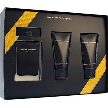 Narciso Rodriguez For Her подаръчен комплект Woman Eau de Toilette 50 ml + мляко за тяло 50 ml + душ гел 50 ml