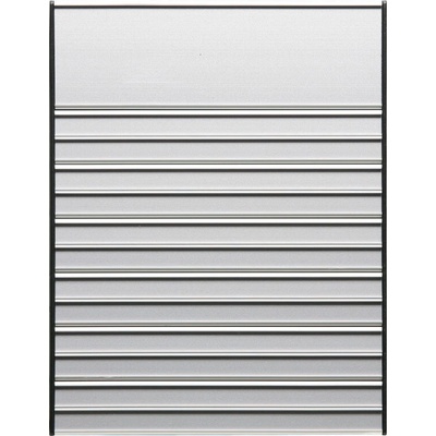 Dveřní tabulka pro papírové jmenovky, 187 × 250 mm, 1+12 řádků