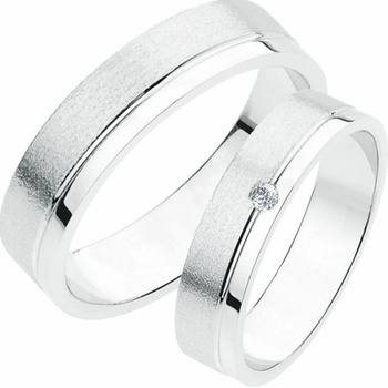 SP-233-Ag Stříbrné snubní prsteny