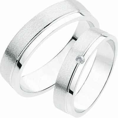 SP-233-Ag Stříbrné snubní prsteny