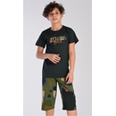 Dětské pyžamo kapri Army černá