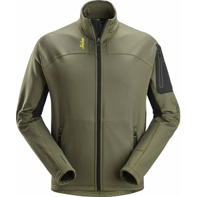 Snickers Workwear Mikina funkčná Mikrofleece na zips khaki