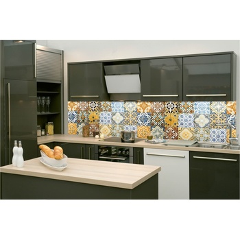 DIMEX ART s. r. o Фототапет за кухня - винтидж цветни плочки 260 x 60 см