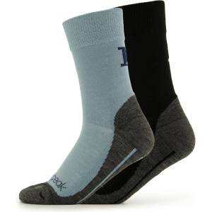 Heber Peak Детски спортни чорапи Heber Peak Kid's EvergreenHe. Hiking Crew Socks 2-Pack Walking socks - Black / Light Blue - размер 27-30 (EU) (201-6877-0311)