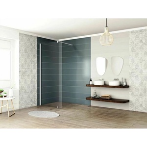 Inter Ceramic душ параван Walk-In хром 140x200 см прозрачно стъкло (113TR 140 NANO)
