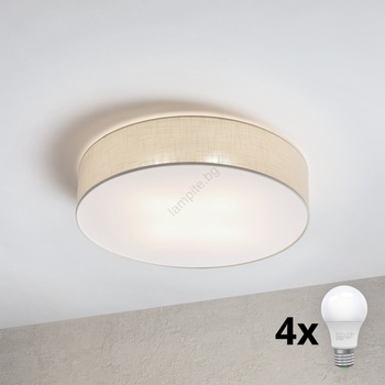 Brilagi - LED таванно осветително тяло SIRIJA 4xE27/60W/230V диам. 60 см кремаво (BG2738)