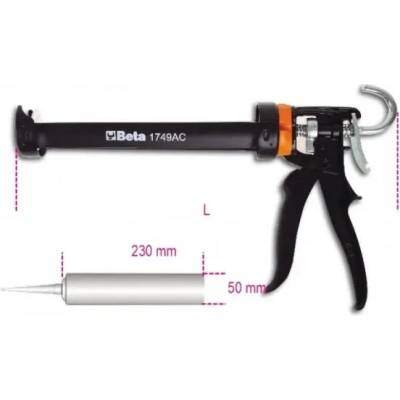 BETA TOOLS Пистолет за силикон, 1749AC, Beta Tools (017490005)