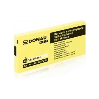 Bloček Donau ECO žltý 38x51mm /3x100