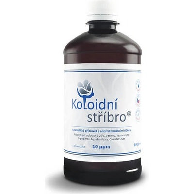 Koloidní stříbro 10 ppm 500 ml