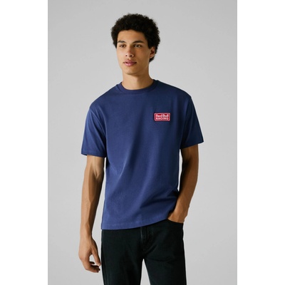 Red Bull Racing X Pepe Jeans pánské tričko STICKER BOMB TEE modrá
