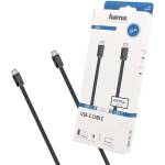 Hama Кабел Hama USB-C към USB-C, 1.5 m, USB 2.0, 60 W, черен (10086397)