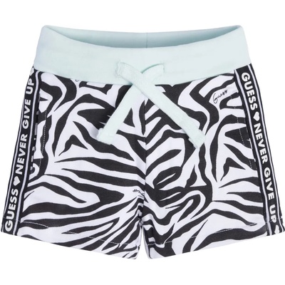 Guess Къси двуцветни памучни панталонки за момиче Guess