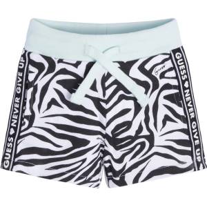 Guess Къси двуцветни памучни панталонки за момиче Guess