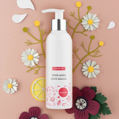 Caltha Telové mlieko Ružové geránium 200ml