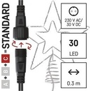 Emos D1ZC01 Standard LED spojov. vianoč. hviezda 28,5 cm vonkaj. aj vnútor. studená biela časovač