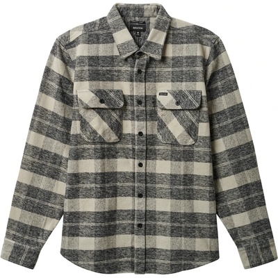 Brixton Мъжка риза с копчета Brixton Bowery Heavy Weight L/S Flannel Shirt - Black / Charcoal (033-2868-0113)