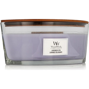 WoodWick Pressed Blooms & Patchouli Ароматна свещ 453, 6 g тип Lavender Spa