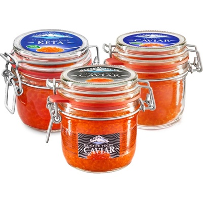 Alaska Wild Set: Lososový kaviár 3 x 230 g