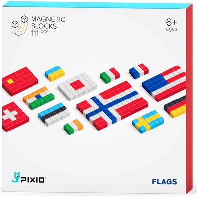 Pixio Magnetická stavebnica Flags