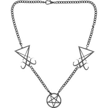 Image 1 of Leather & steel fashion Колие Luciferi - LSF9 28