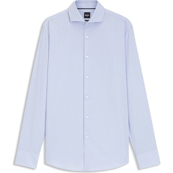 HUGO BOSS Риза с дълъг ръкав Boss Men's Hank Long Sleeve Spread Collar Shirt - Light Blue 450