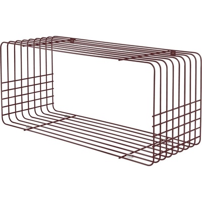 Mette Ditmer Denmark Бордо на няколко нива метален стенен рафт 70 cm Wire - Mette Ditmer Denmark (WIRRAC58)