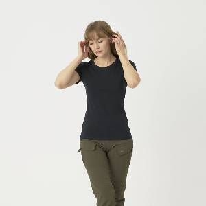 Helikon-Tex Дамска тениска Slim Organic, черна (TS-TSW-OS-01)