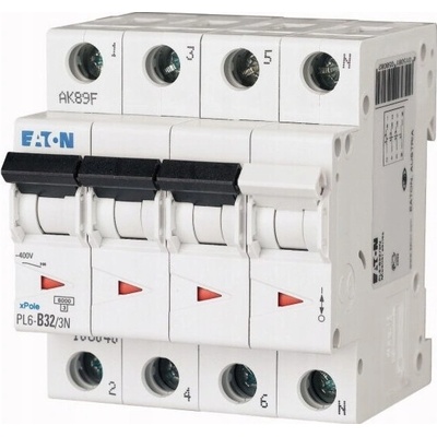Eaton 3P+ND 32A 6kA AC PL6-D32/3N 165042