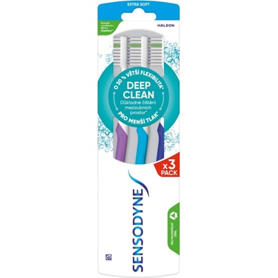 Sensodyne Deep Clean Extra Soft 3 ks