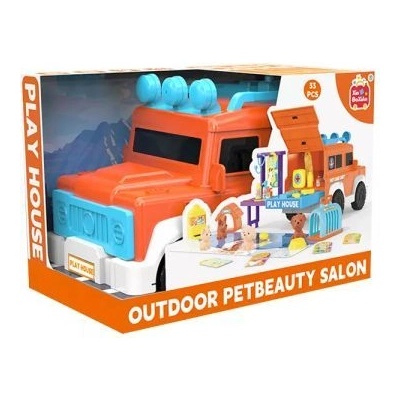 Man Yuk Toys Комплект играчки коли за грижа за животните - 33 части